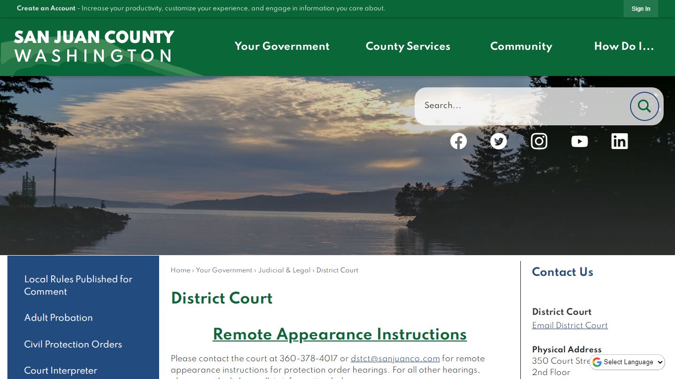 District Court | San Juan County, WA