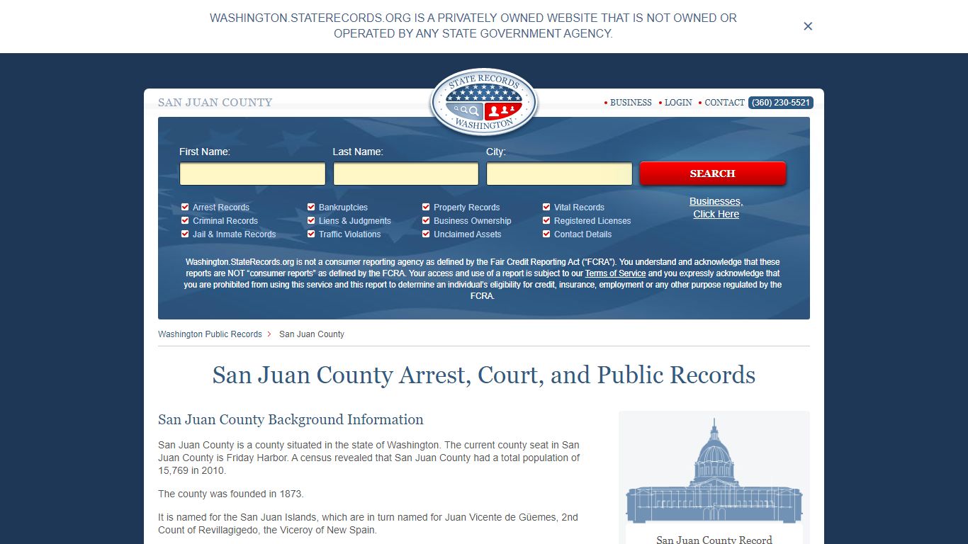 San Juan County Arrest, Court, and Public Records